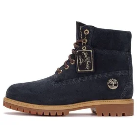 6-Inch Boot in pelle scamosciata indaco C.F. Stead “Dark Blue Suede”