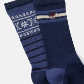 Calzini da uomo Timberland® Fair Isle Crew, confezione da 2