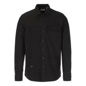 Giacca a camicia con tasche multiple e maniche a forcella Timberland, nera