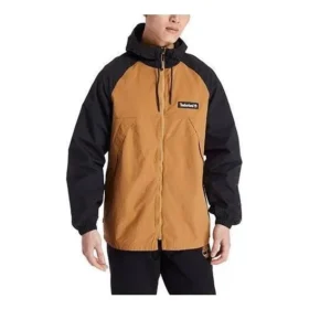 Giacca a vento con zip integrale “Marrone Nero”