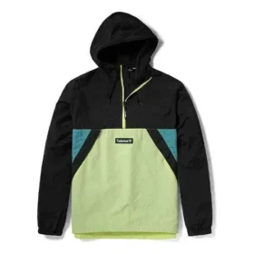 Giacca a vento pullover “Nero Green”