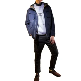 Giacca casual con cappuccio Timberland Blu