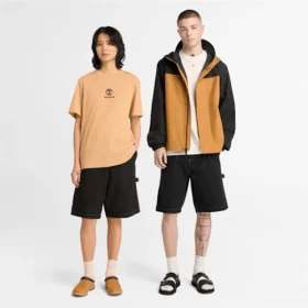 Pantaloncini da carpentiere in tela di cotone lavata