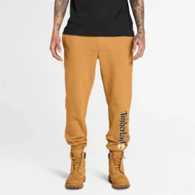 Pantaloni sportivi da uomo con logo lineare – Stivali di Grano