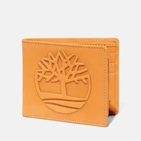 Portafogli con porta tessere da uomo oversize con logo, colore Grano