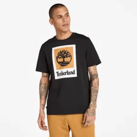 T-shirt a maniche corte con logo Square Stack